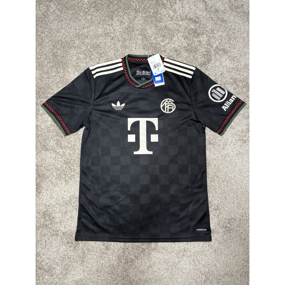 Adidas Bayern Munich 2025/26 Third Jersey Black Olive Men’s Medium BNWT KE6801